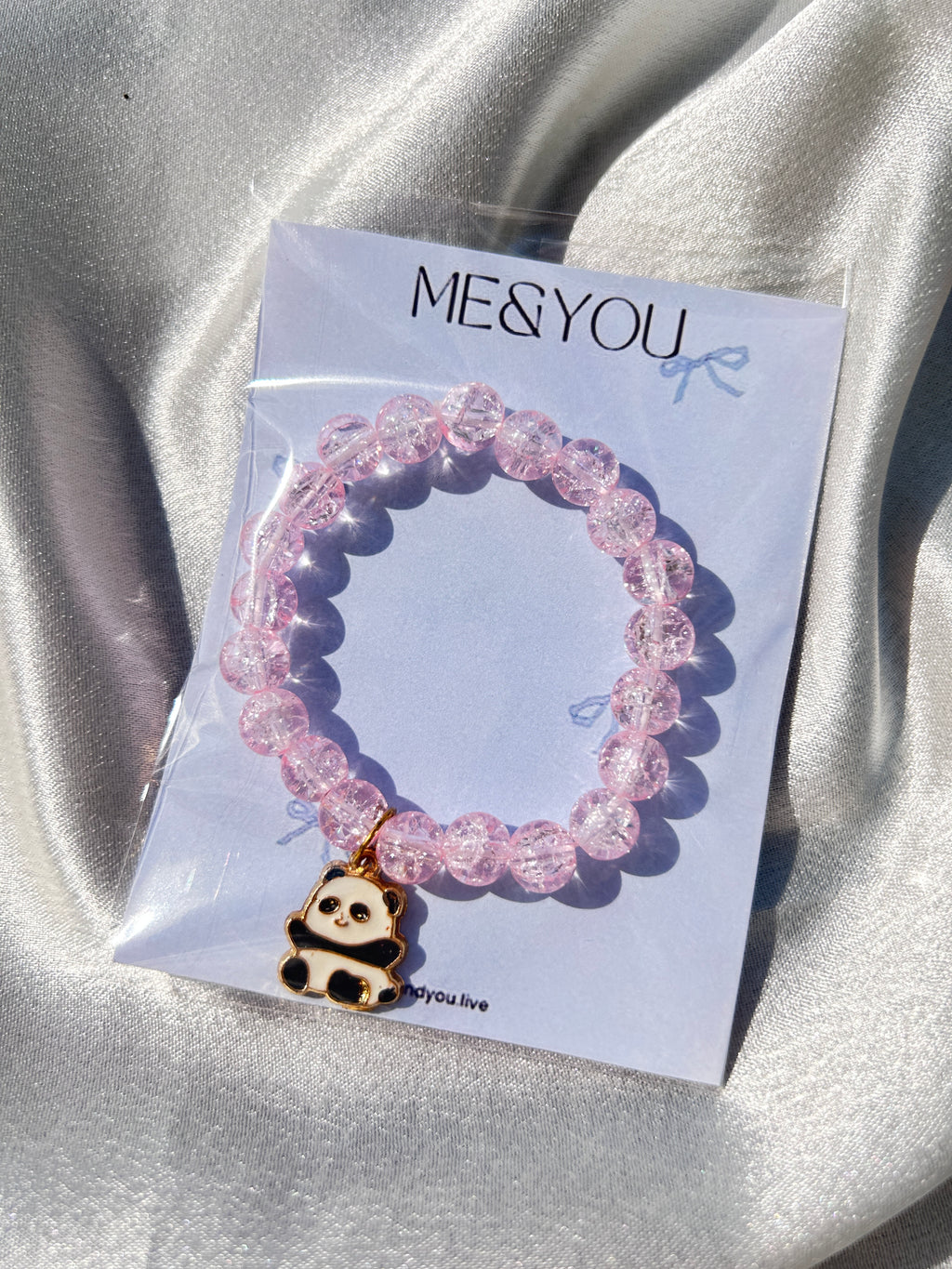 Rosy Panda Charm Bracelet 🌸🐼