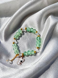 Pistachio Kitty Charm Bracelet 💚🐱