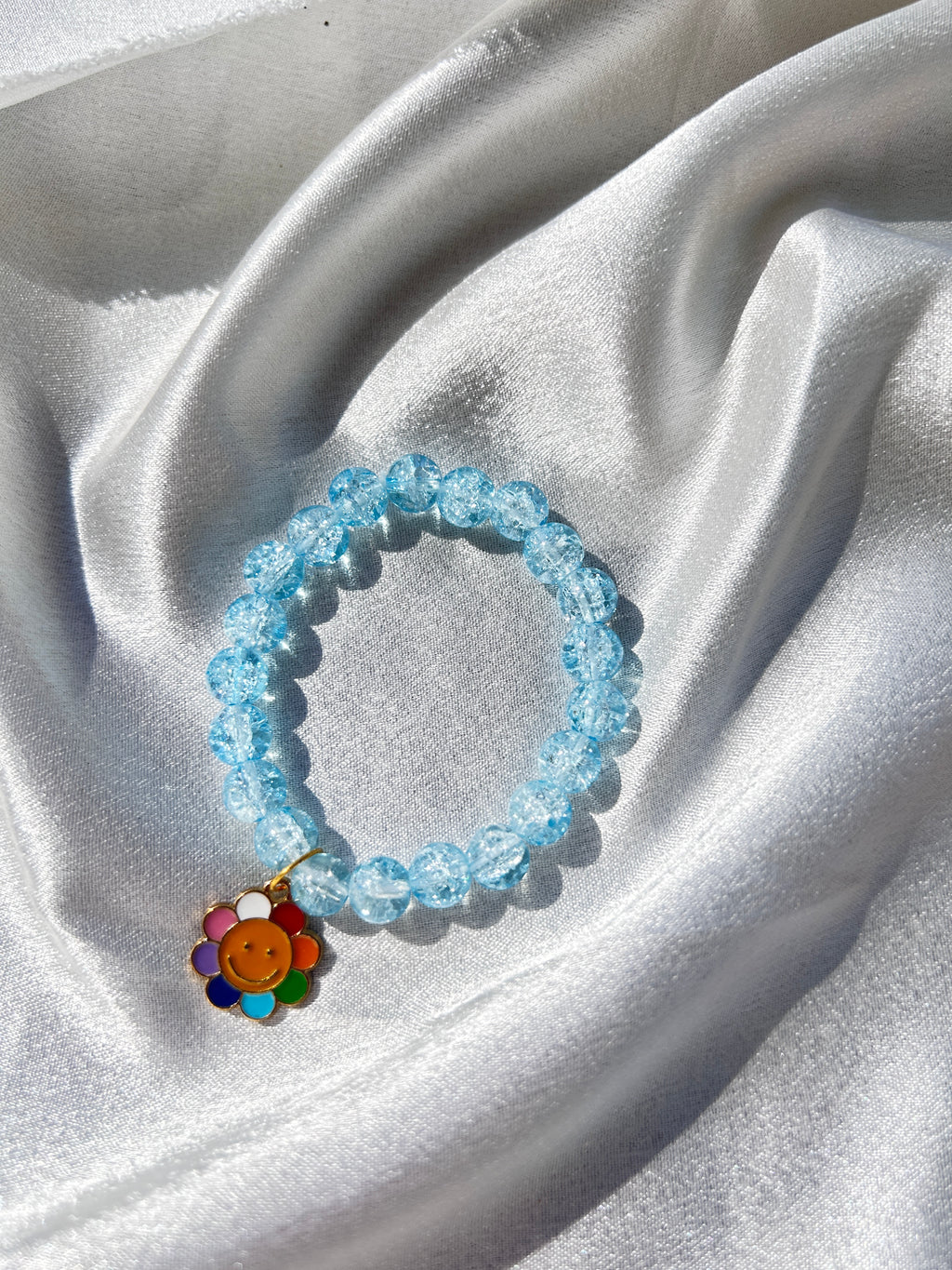 Sky Bloom Charm Bracelet 🌼💙