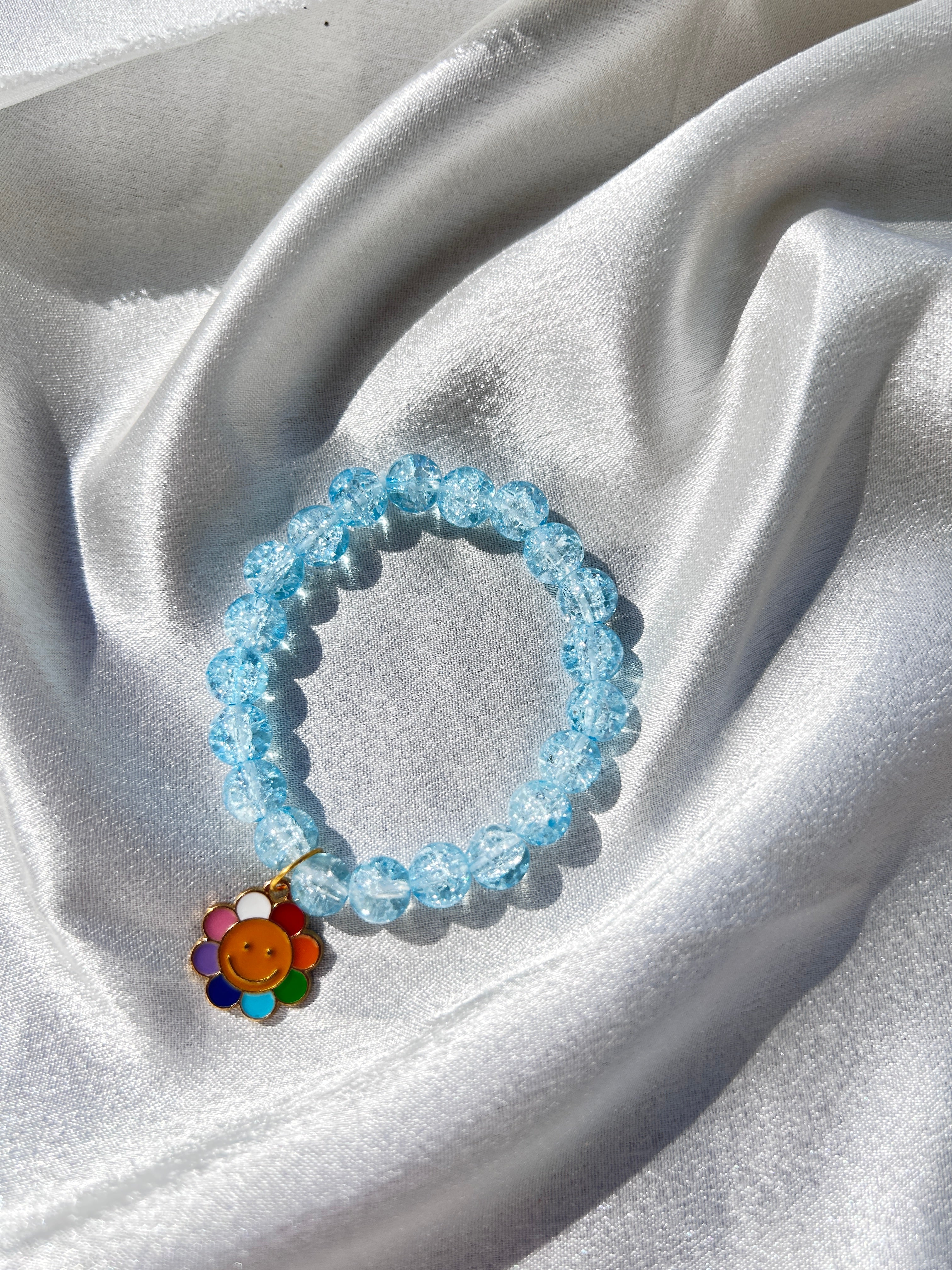 Sky Bloom Charm Bracelet 🌼💙