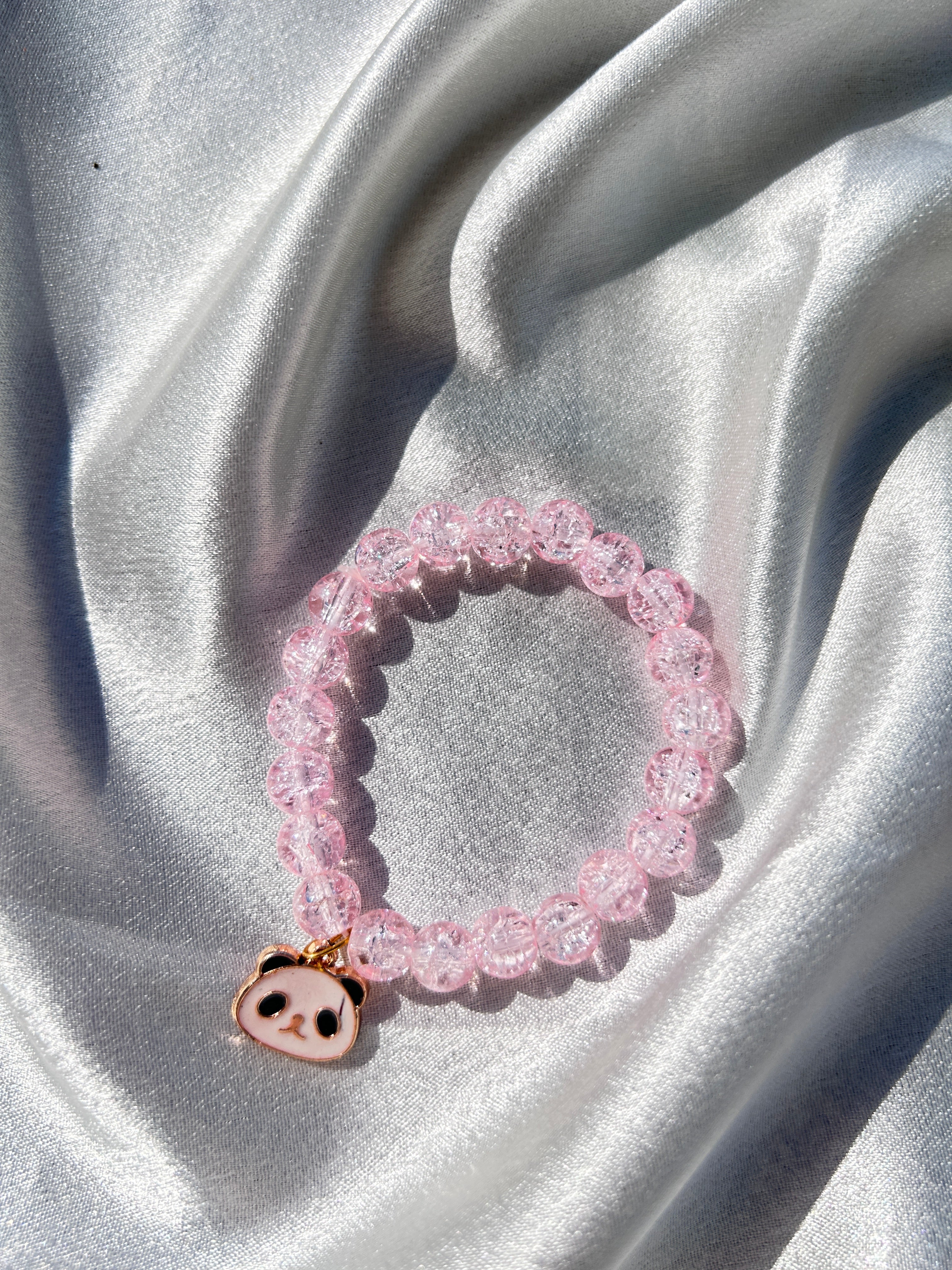 Blush Panda Charm Bracelet 💗