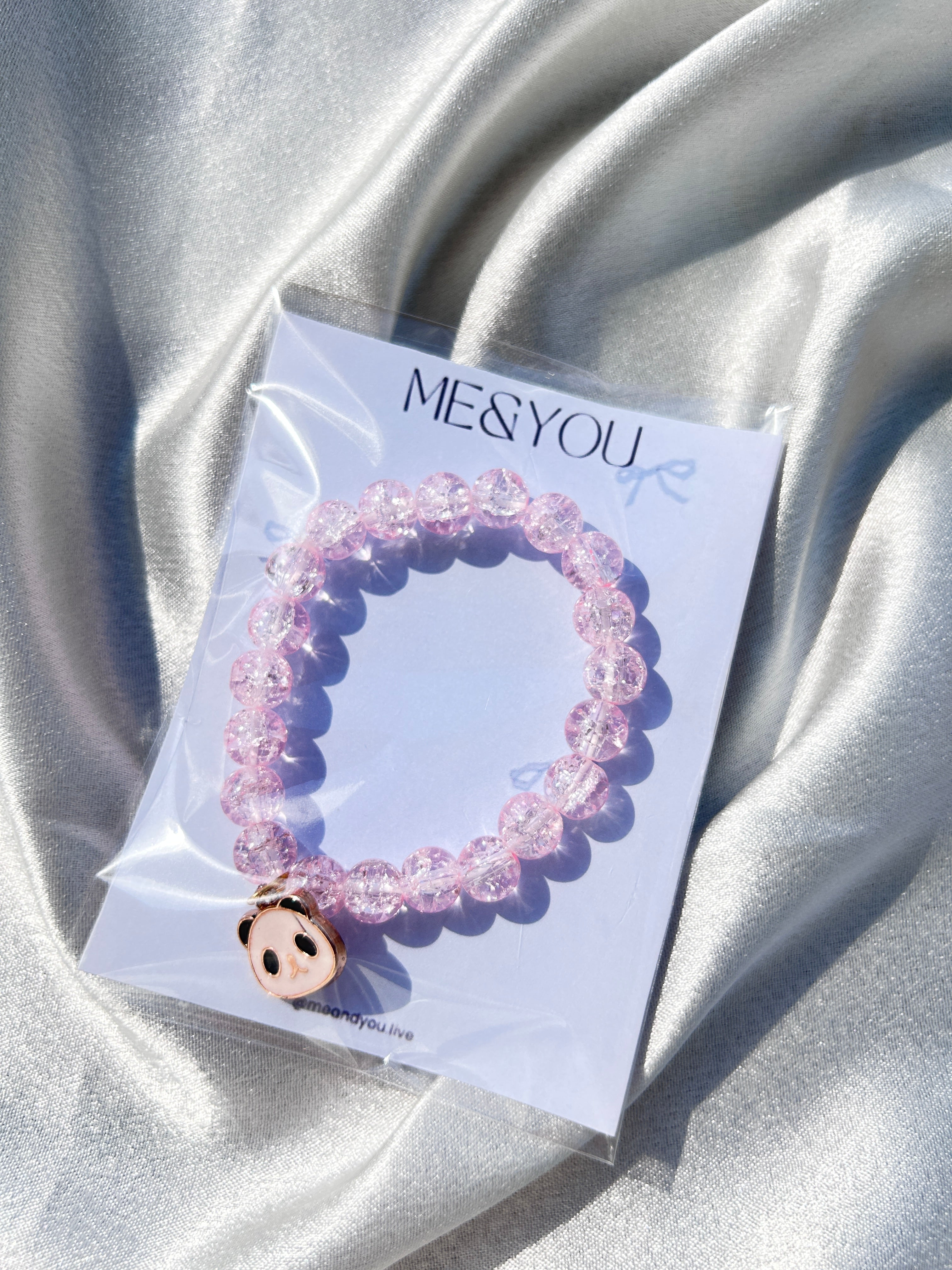 Blush Panda Charm Bracelet 💗