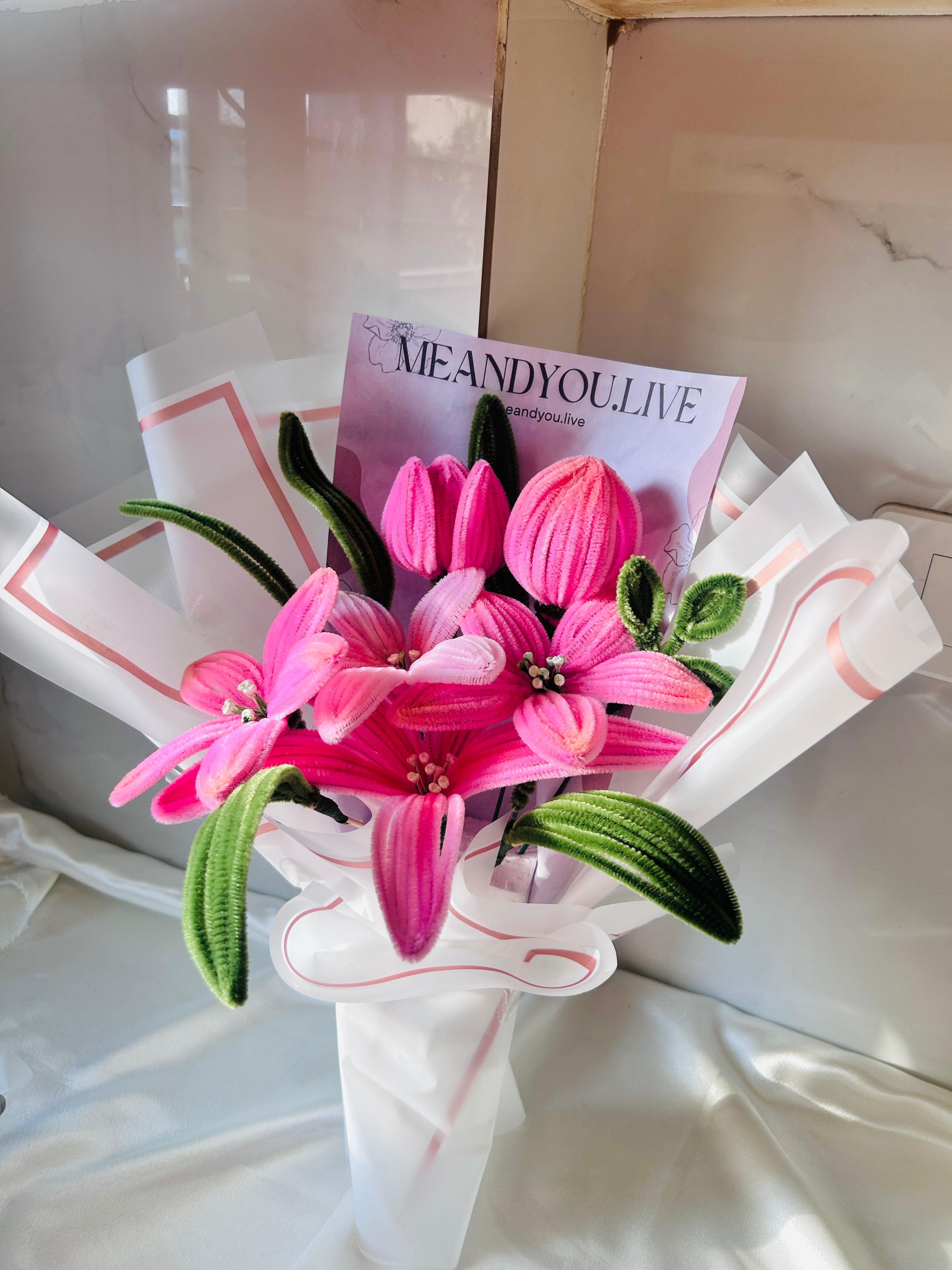 🌸 Pink Blossom Handmade Bouquet 🌸