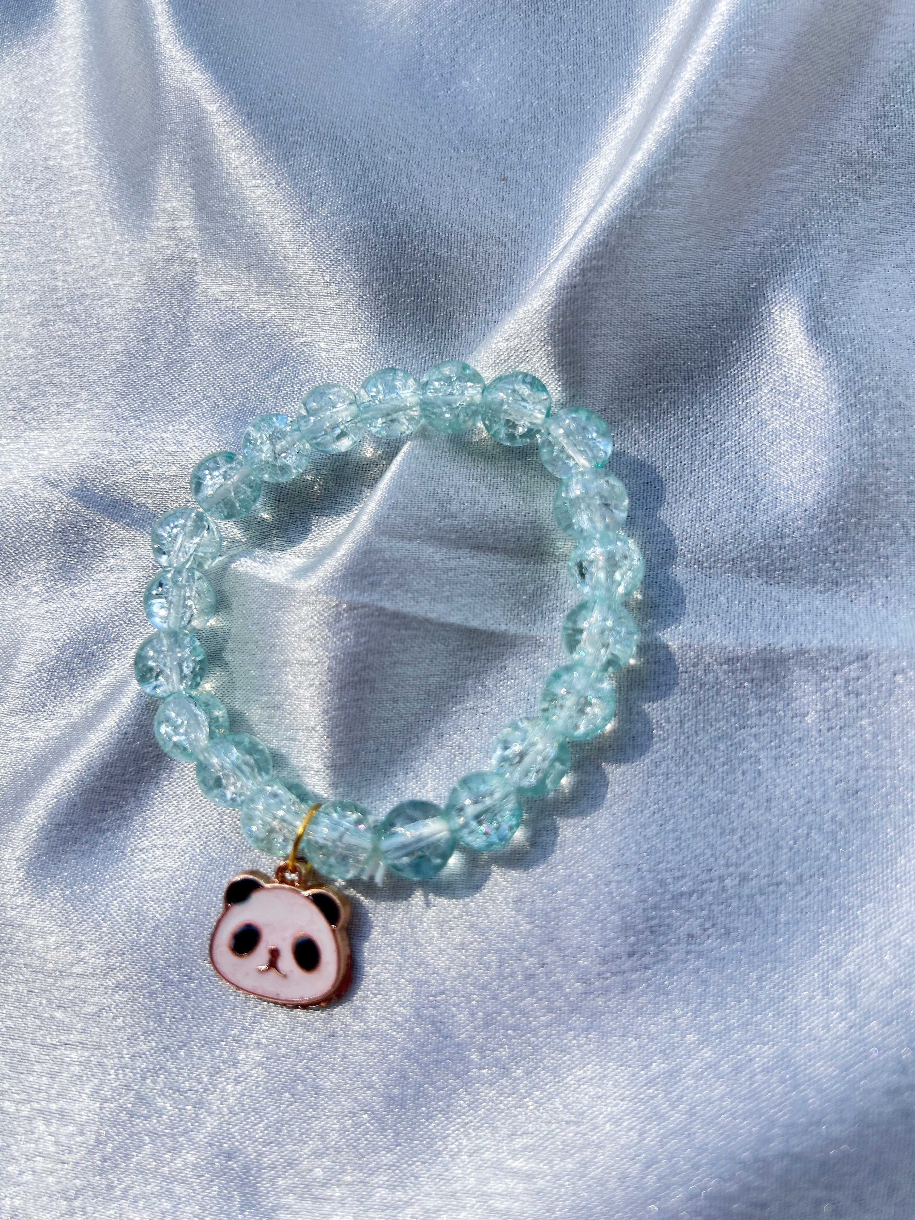 Panda Charm Crystal Bead Bracelet🦋