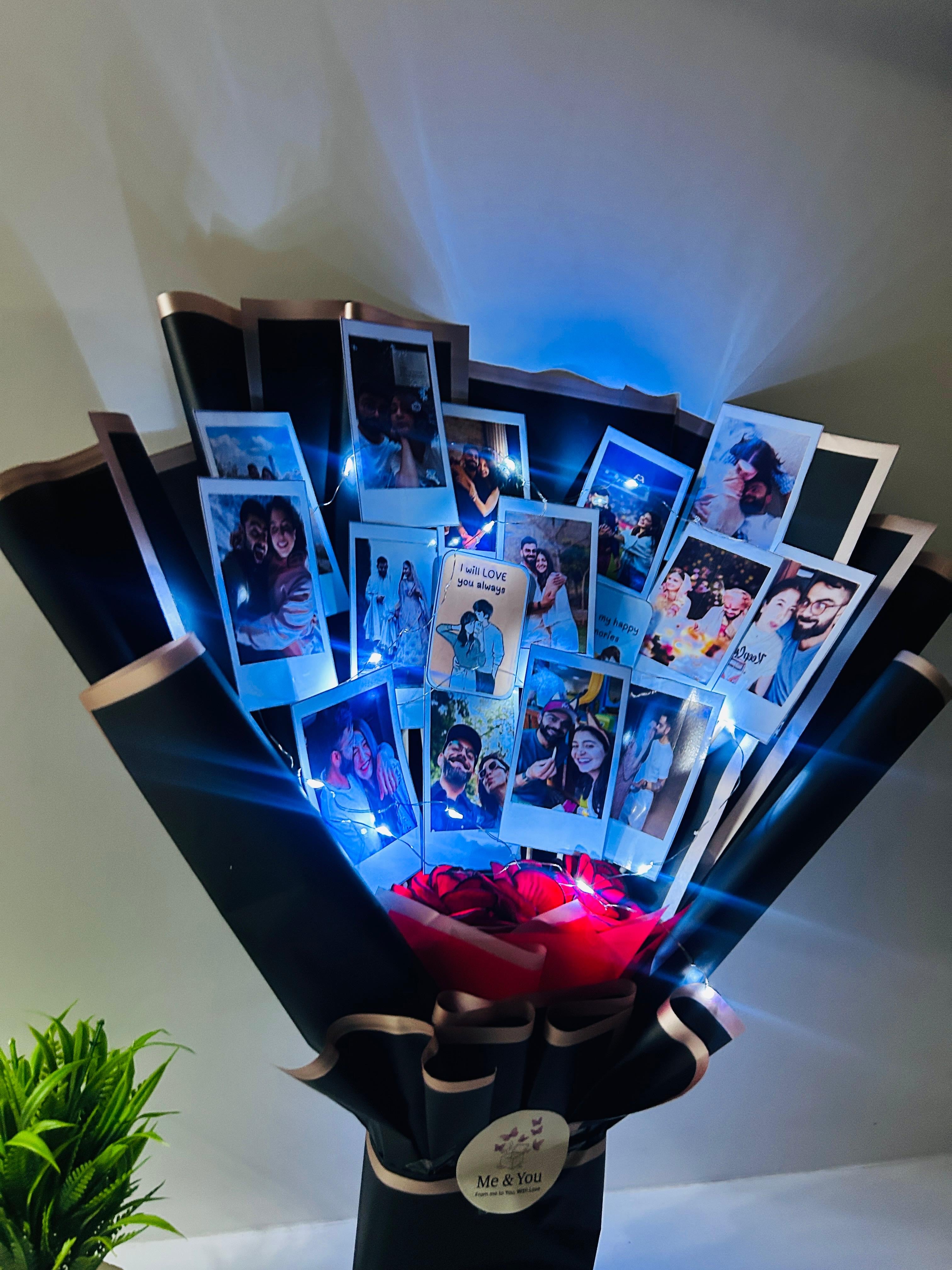 Personalized Polaroid Photo Bouquet(Send images on instagram)
