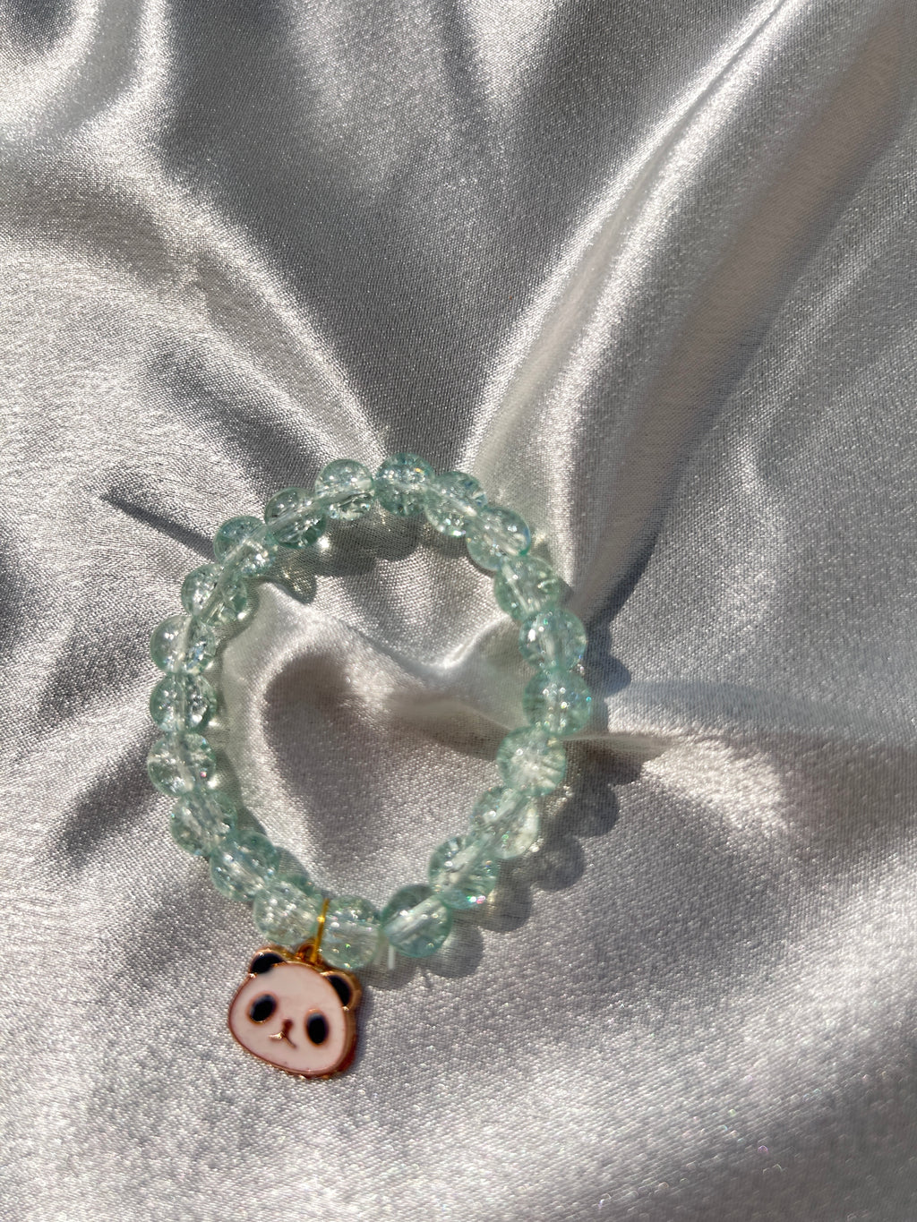Panda Charm Crystal Bead Bracelet🦋