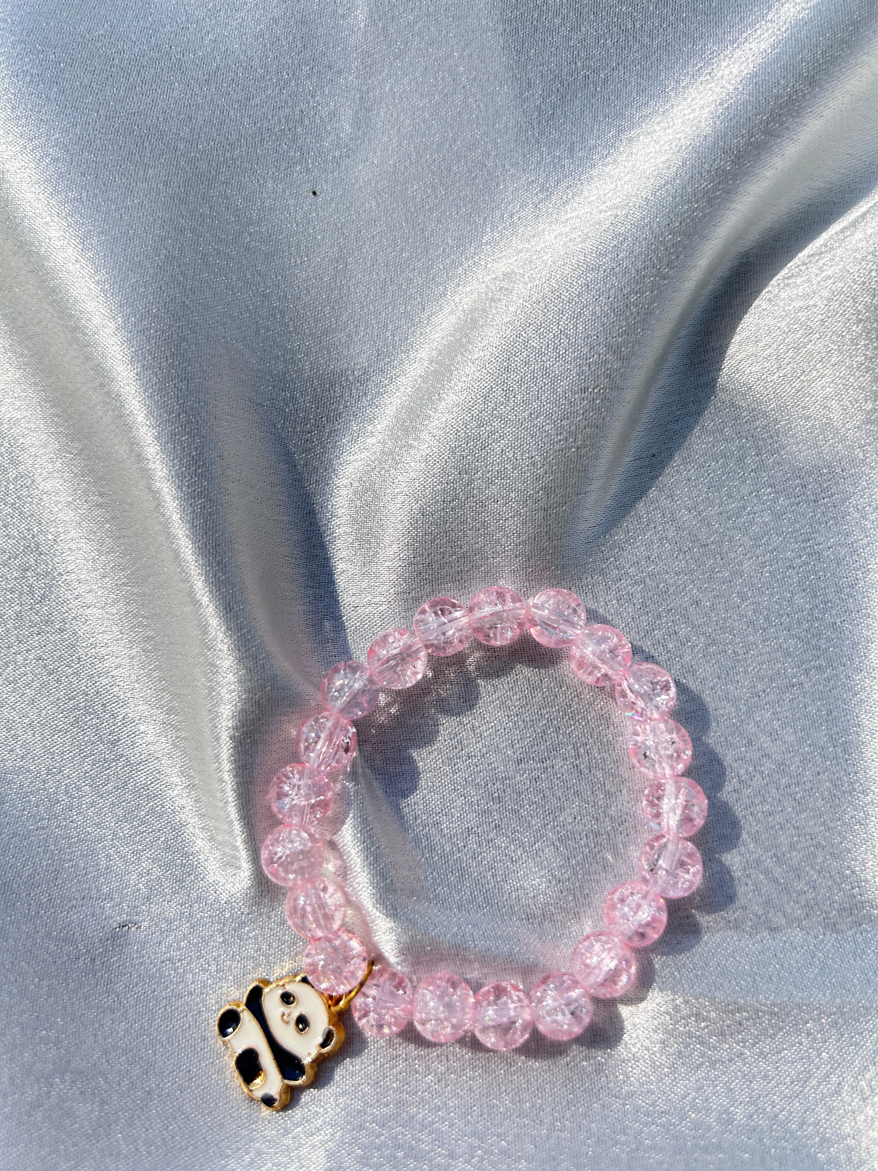 Rosy Panda Charm Bracelet 🌸🐼