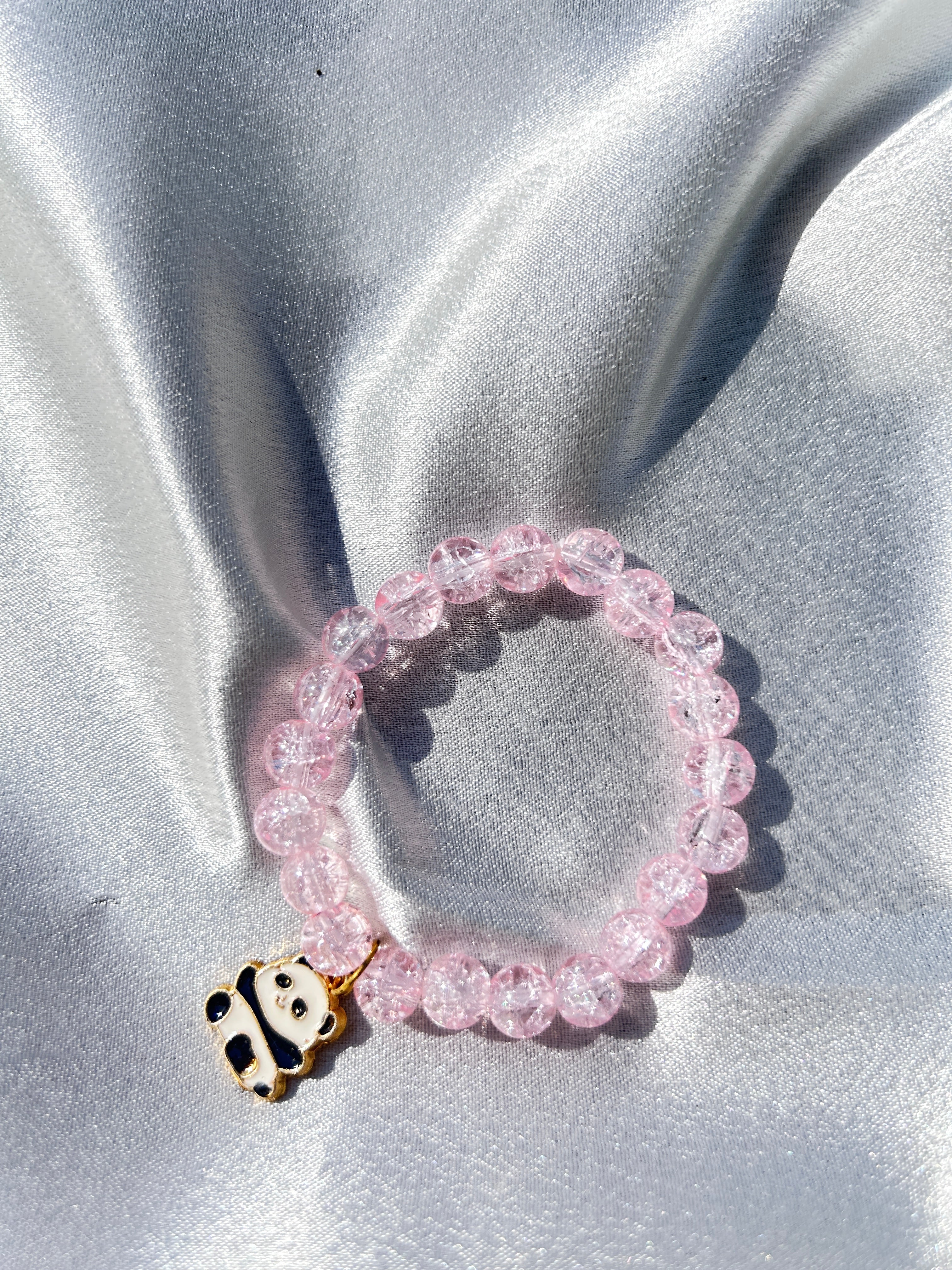 Rosy Panda Charm Bracelet 🌸🐼