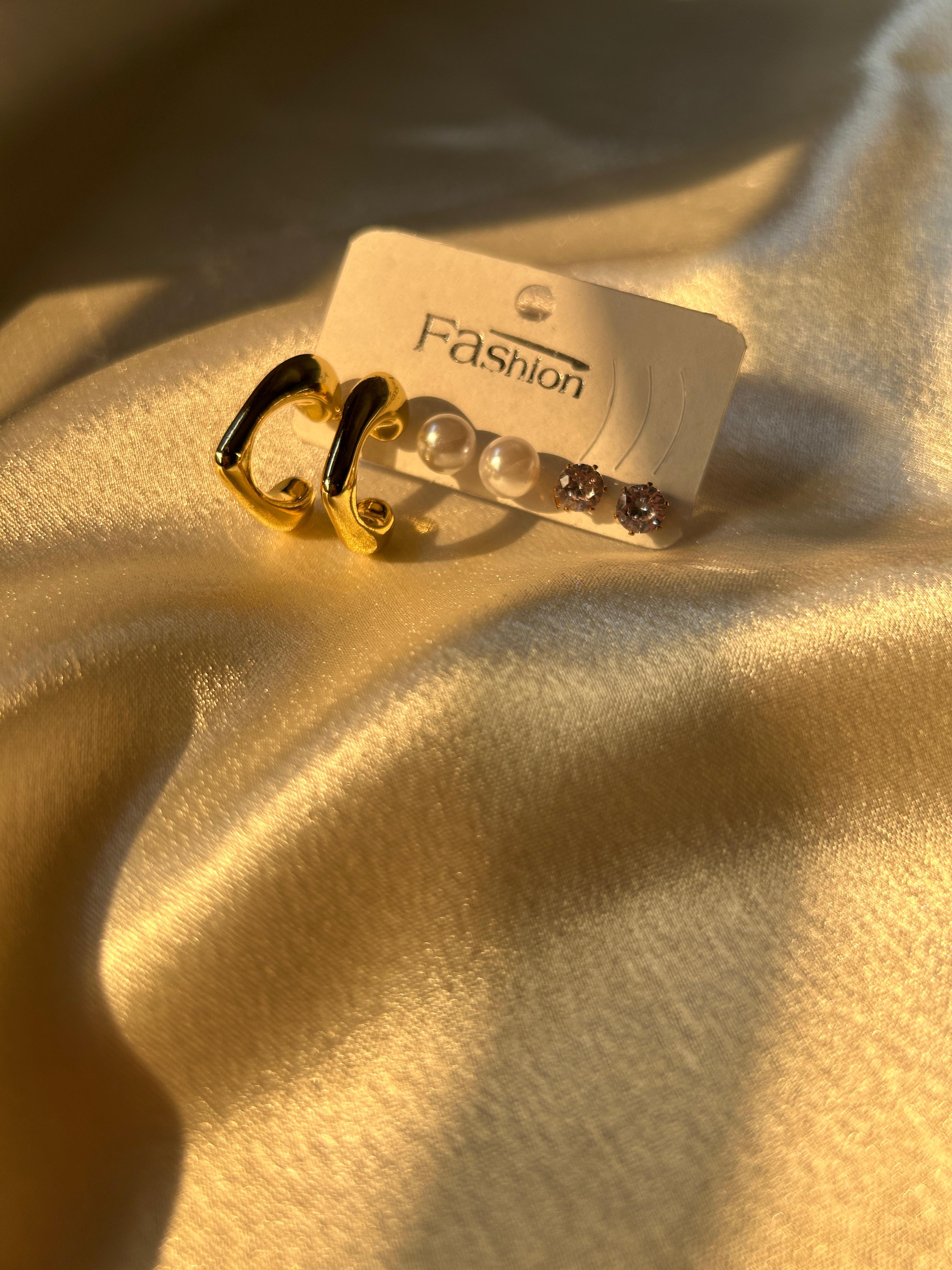Luxe Trio Earrings Set