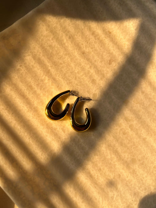 Golden Muse Hoop Earrings