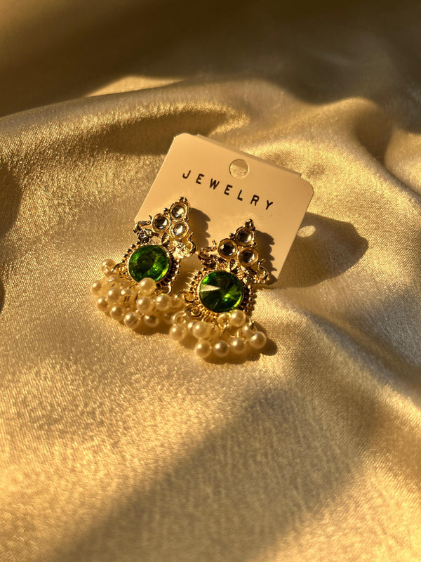 💚 Emerald Royale Jhumkas