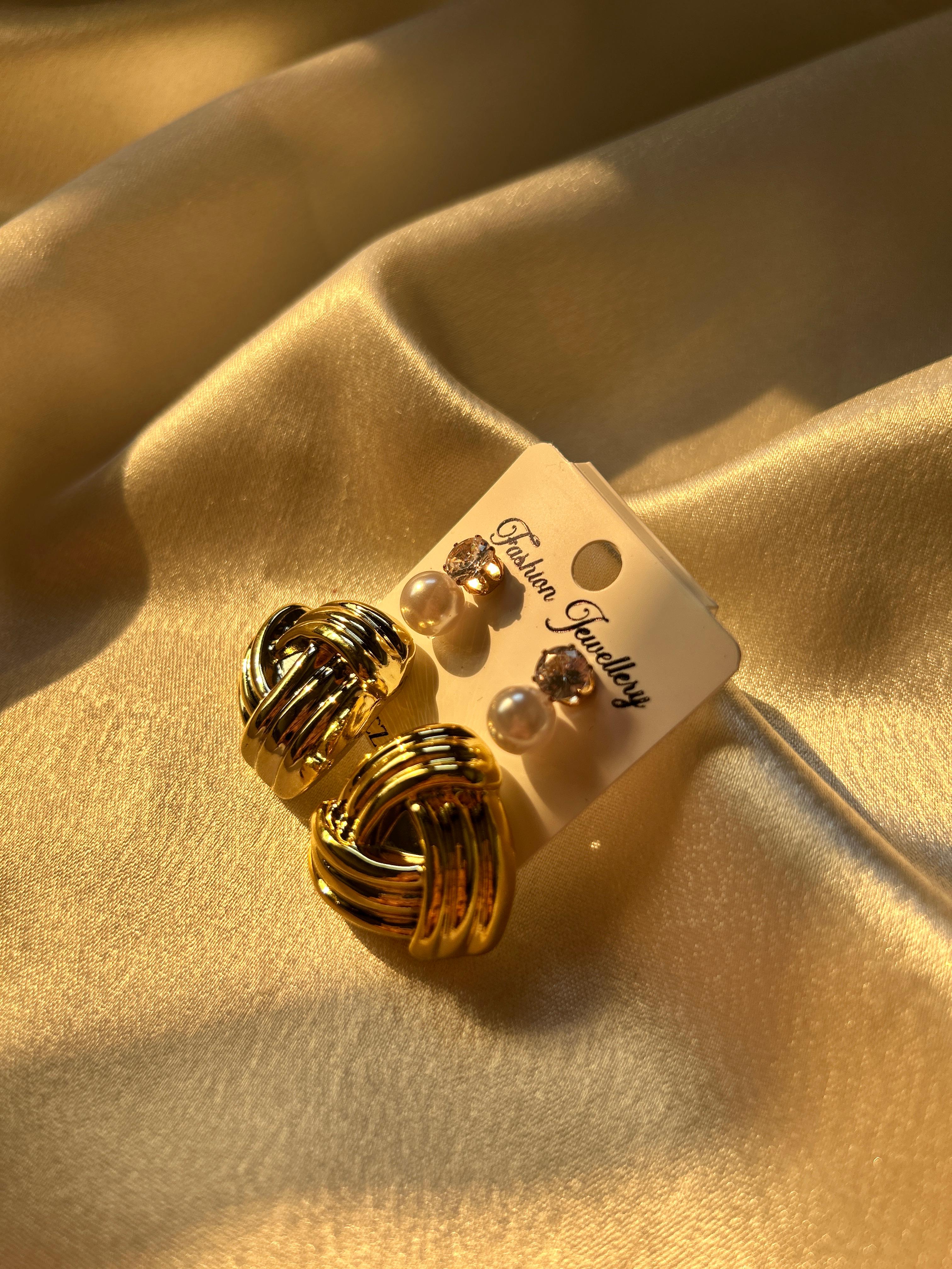 ✨ Aurora Glam Trio Earrings