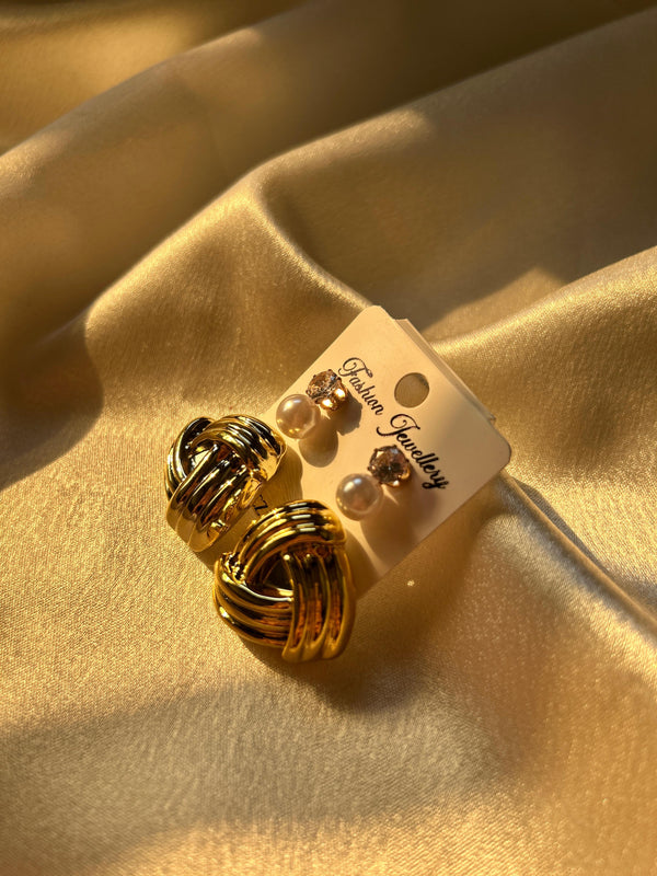 ✨ Aurora Glam Trio Earrings